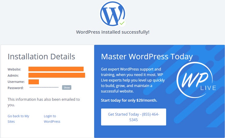 wordpress-installation-successful